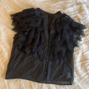 Black Business Casual Black Top